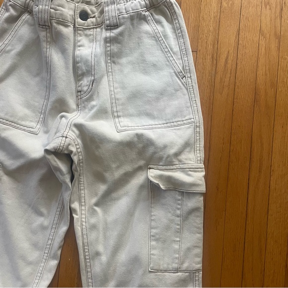 Pacsun Baggy Cargo Jeans Off-white - Size Small - Picture 6 of 8